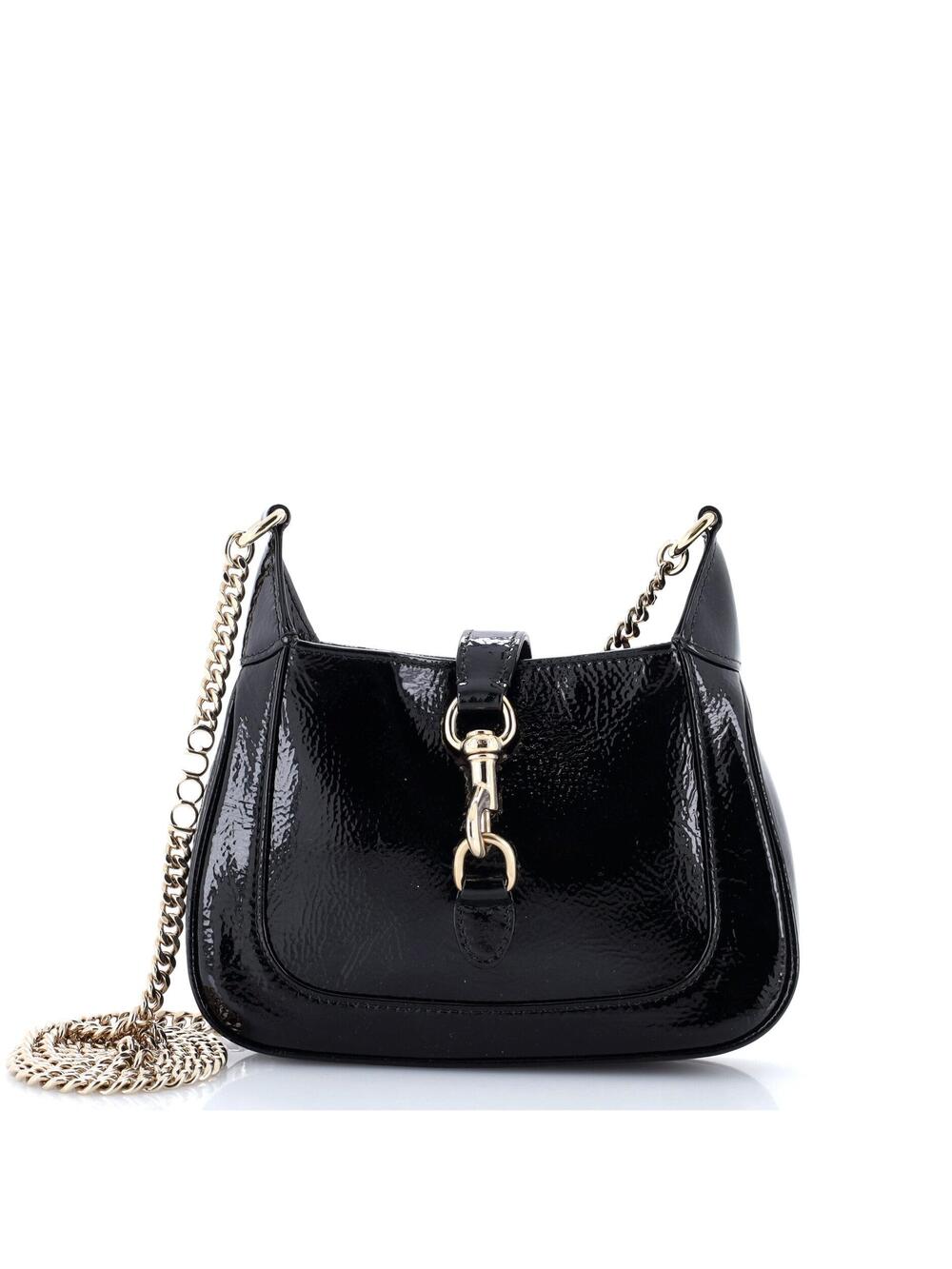 Gucci Jackie Notte Chain Hobo Patent #356612G21B